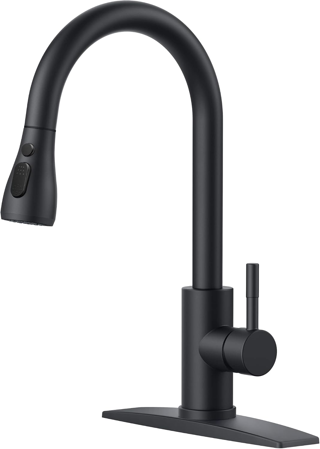 Black Pull-Down Kitchen Faucet