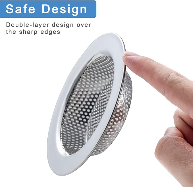 Kitchen’s Point 2-Piece Stainless Steel Sink Strainer