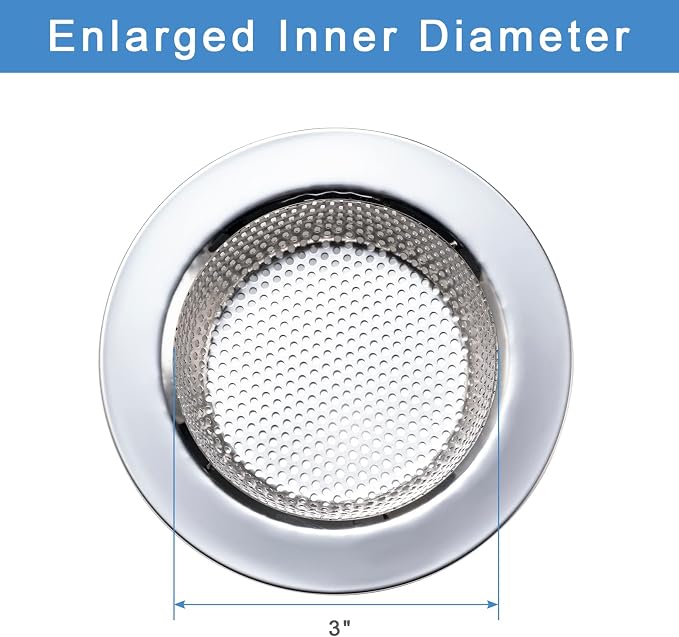 Kitchen’s Point 2-Piece Stainless Steel Sink Strainer