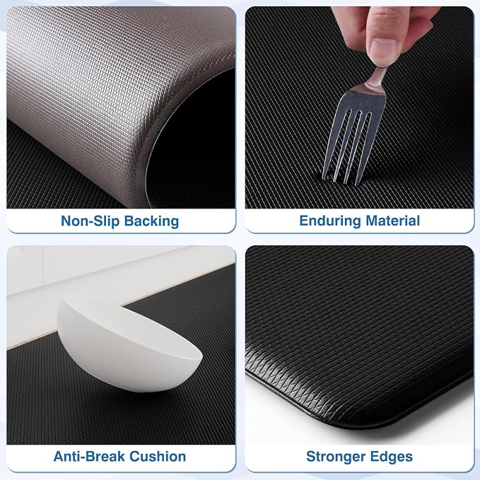Kitchen’s Point 2-Piece Anti-Fatigue Kitchen Mats