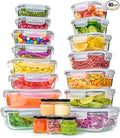 40-Piece Glass Food Storage Containers Set